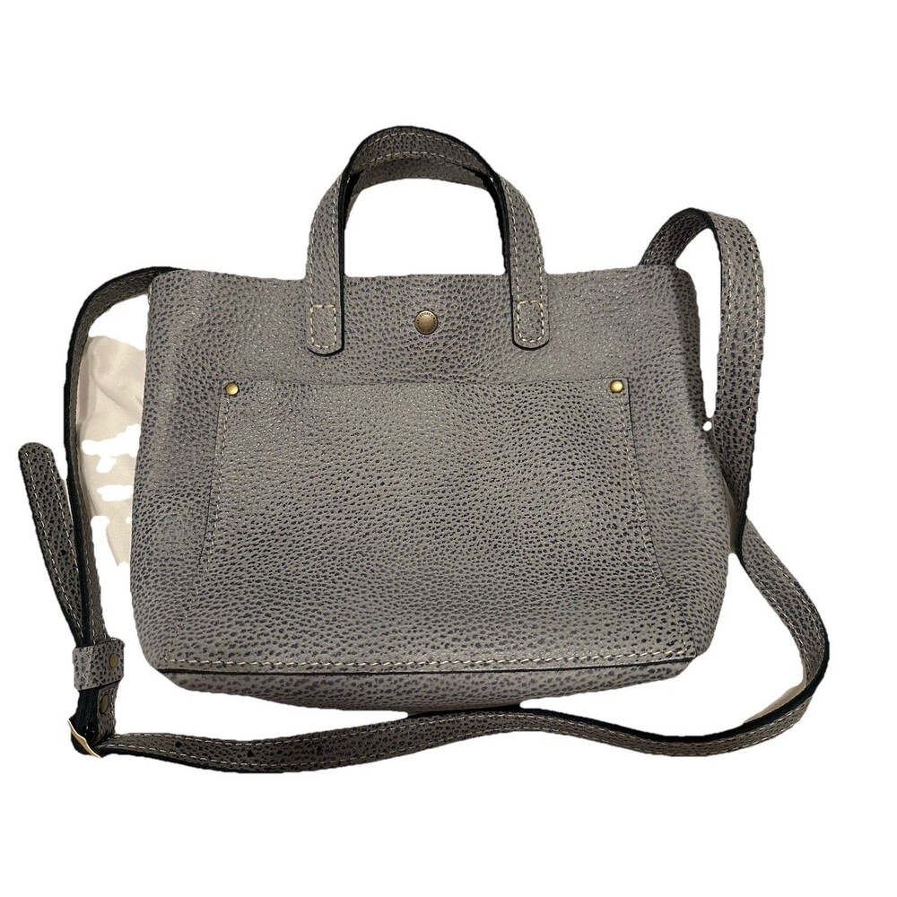 Portland Leather Goods FOG 🦄 Gray Mini Crossbody Tote